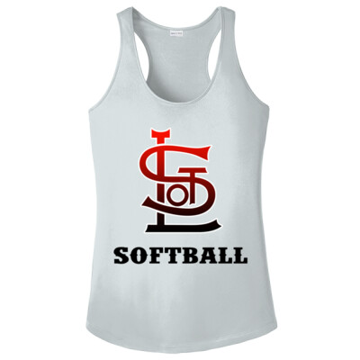 Ladies Drifit Racerback Tank - White Thumbnail