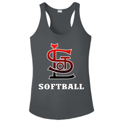 Ladies Drifit Racerback Tank - Charcoal Thumbnail