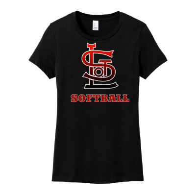 Ladies Cotton T-Shirt - Black Thumbnail