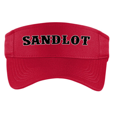 Sandlot Red Visor - printed logo Thumbnail