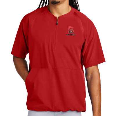 Adult Repeat 1/2-Zip Short Sleeve Cage Jacket - Red or White Thumbnail